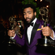 Donald Glover and his two Emmys (Photo: Emma McIntyre/Getty Images)